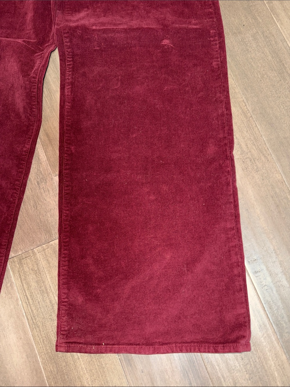 Madewell Burgundy Corduroy The Superwide-Leg Pant Size 27 - Picture 5 of 9